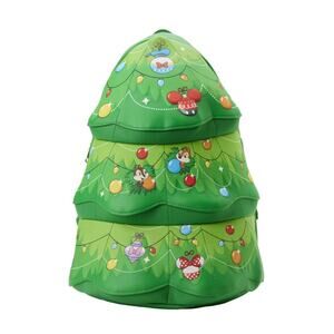 Loungefly Disney Chip & Dale Christmas Tree Backpack NWT